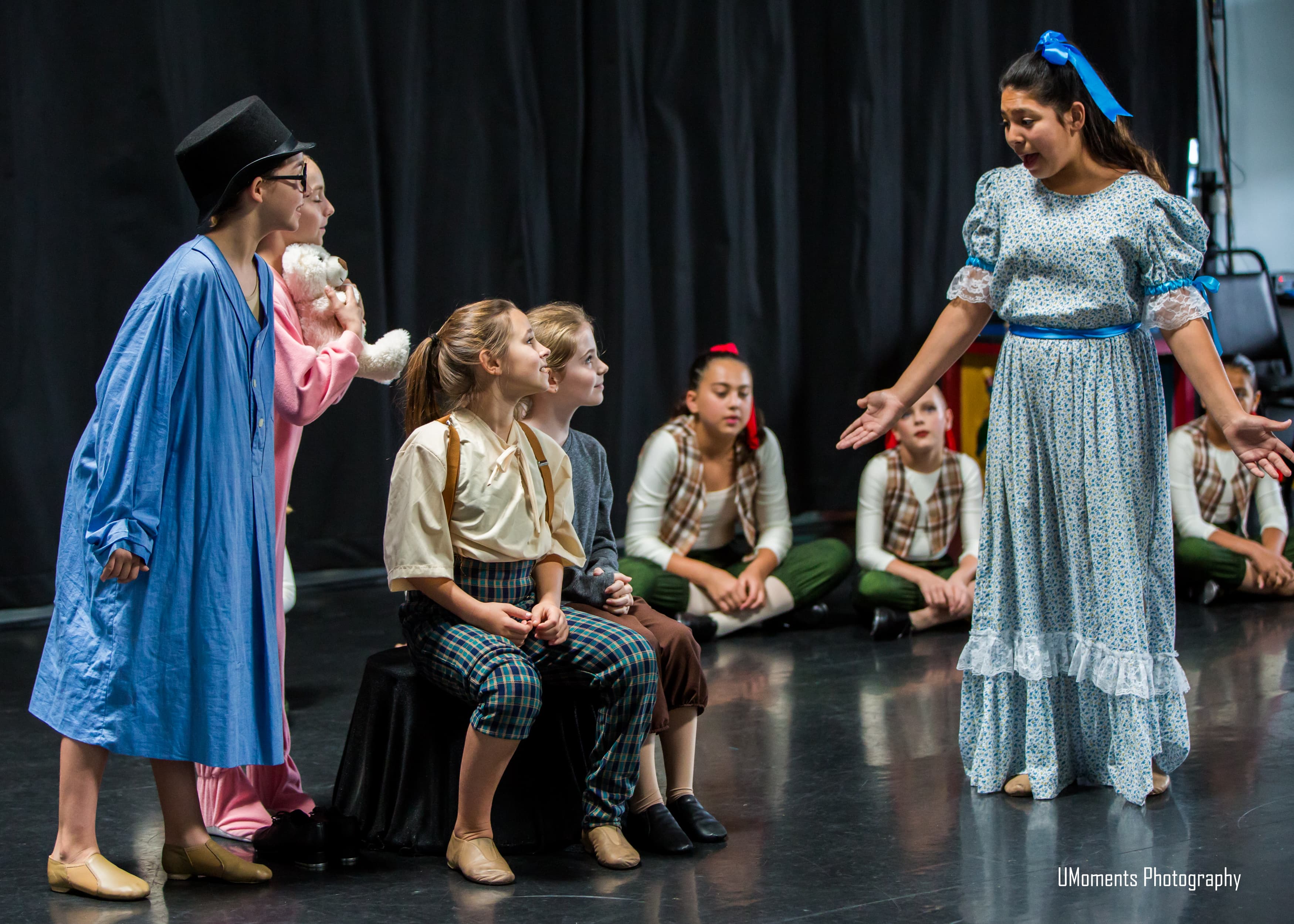 Advanced musical theatre students in performance