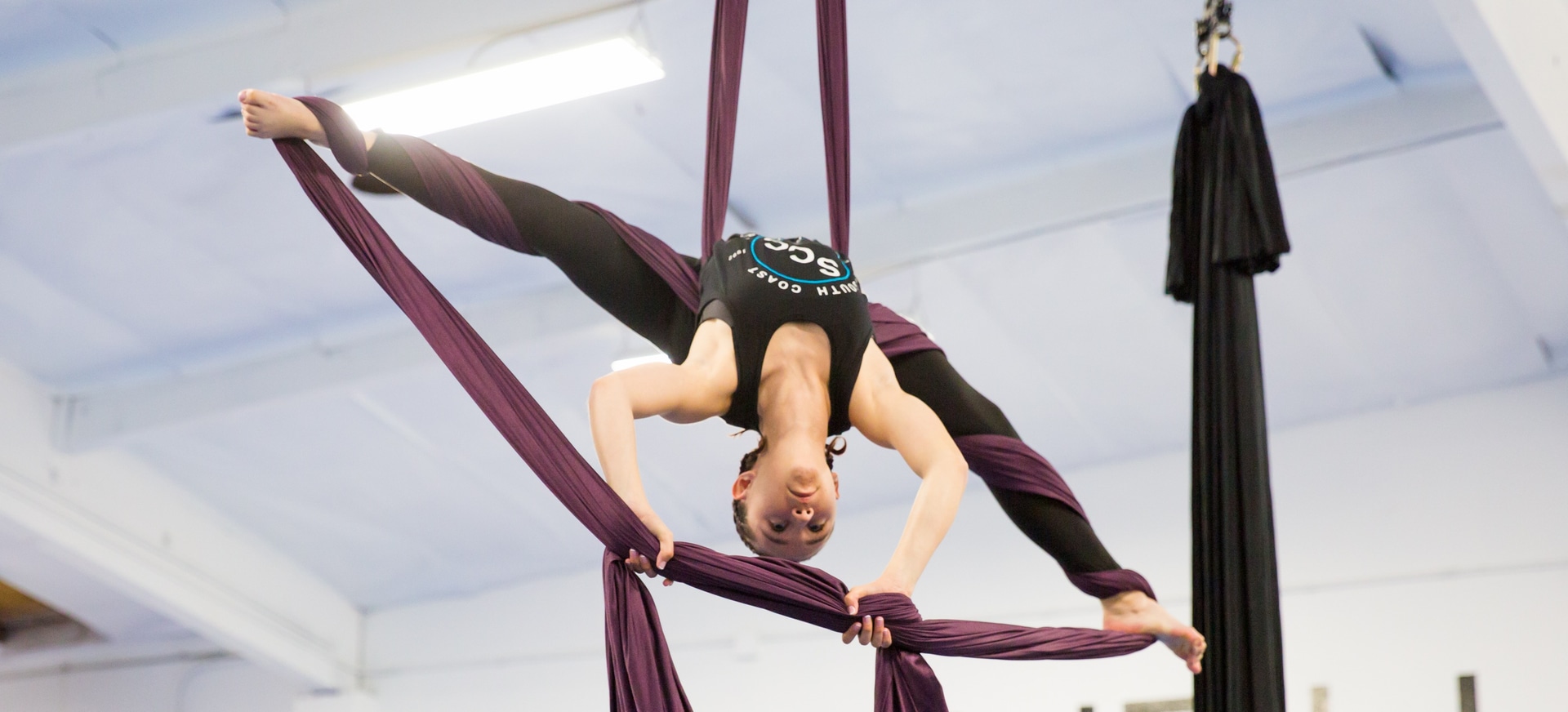 Aerial arts class at South Coast Conservatory
