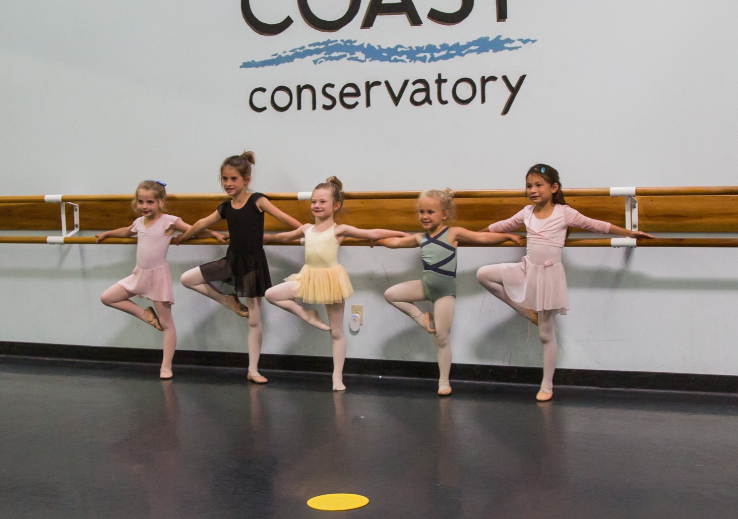 Young ballet dancers at South Coast Conservatory
