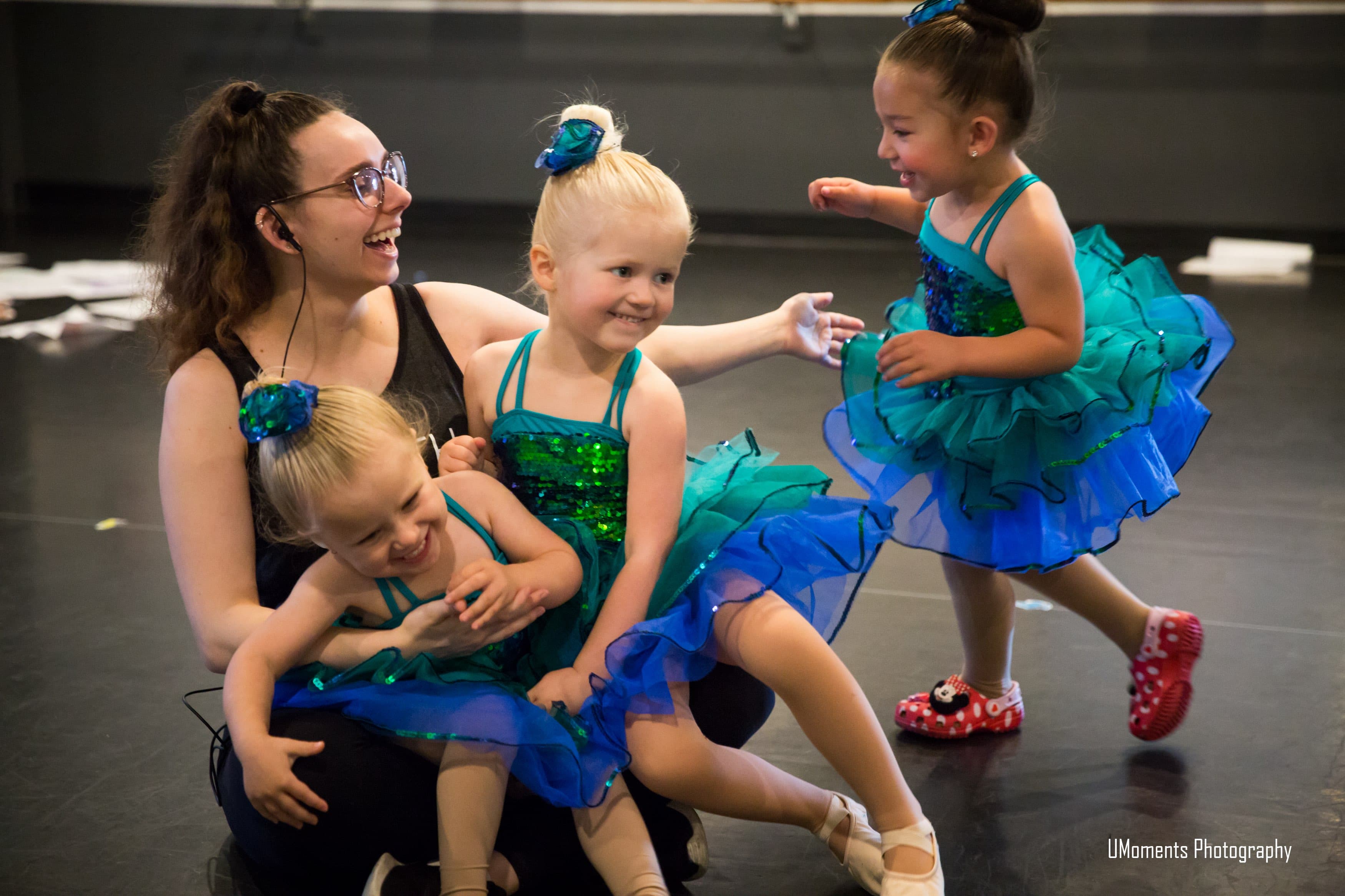 Toddlers enjoying dance class at South Coast Conservatory