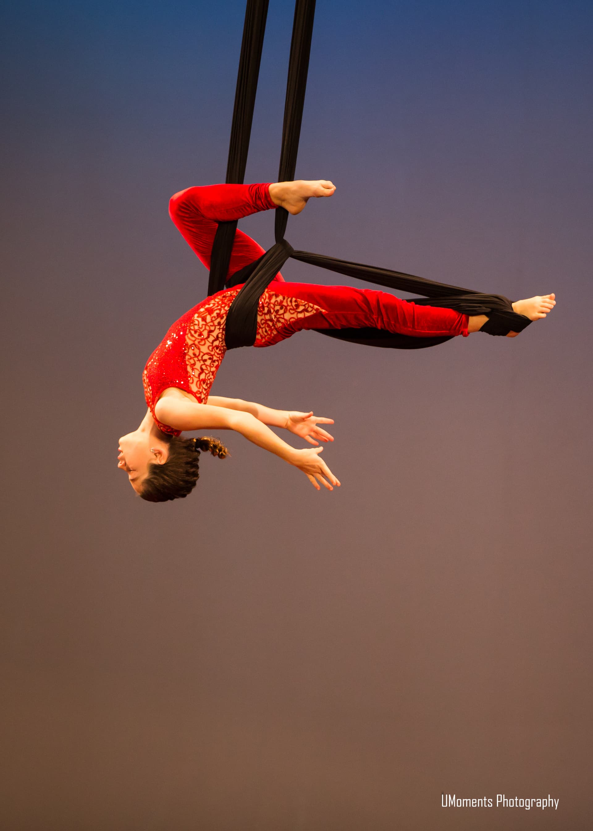 Advanced aerial students in training
