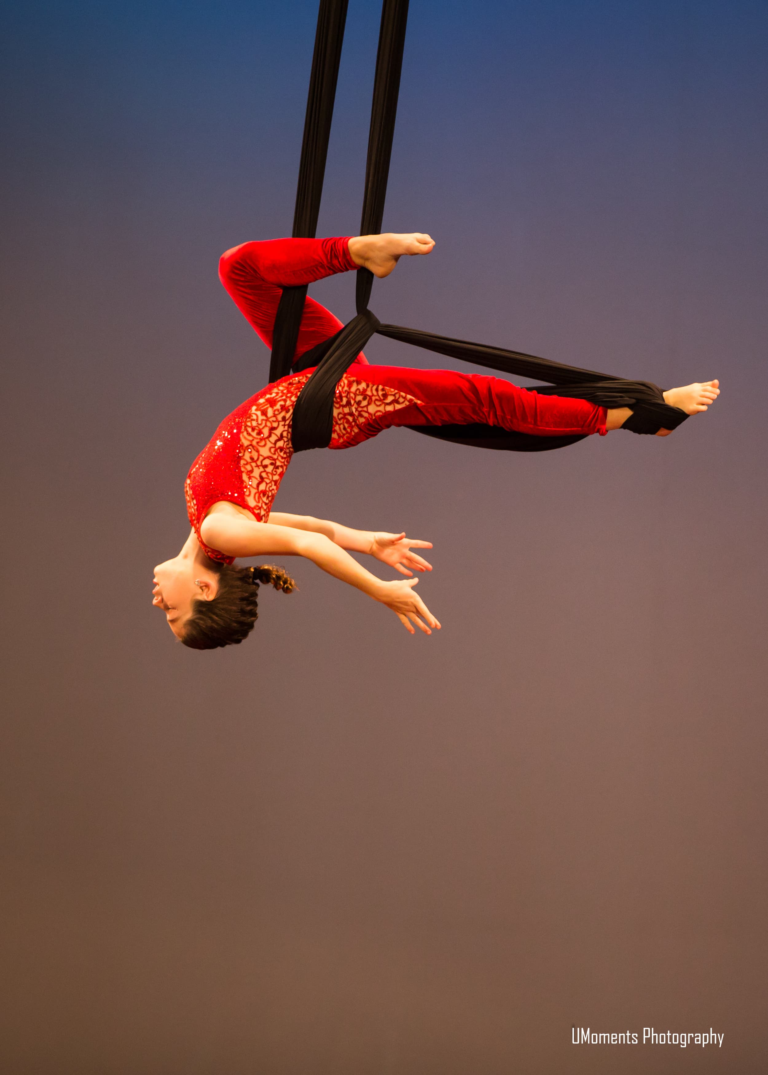 Advanced aerial students in training