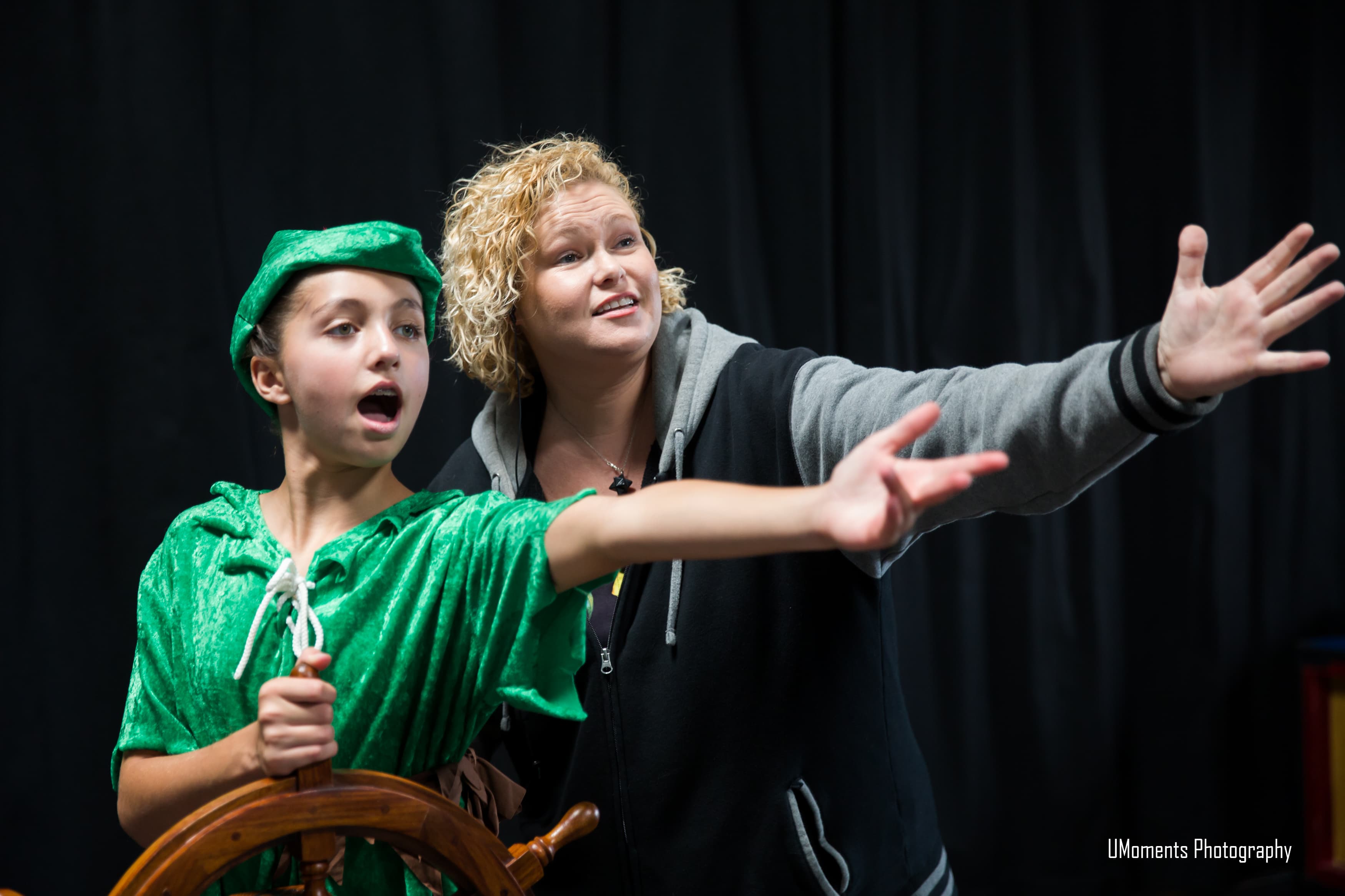 Advanced musical theatre students in performance